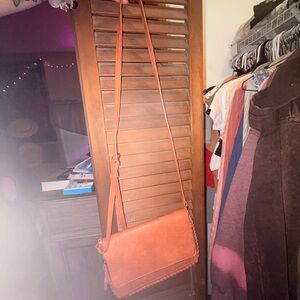 Faux leather crossbody bag